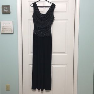 Black sequin jumpsuit